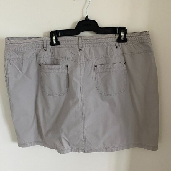Reitman's Light Gray 100% Cotton Skort Women's Size 20 - Picture 2 of 6